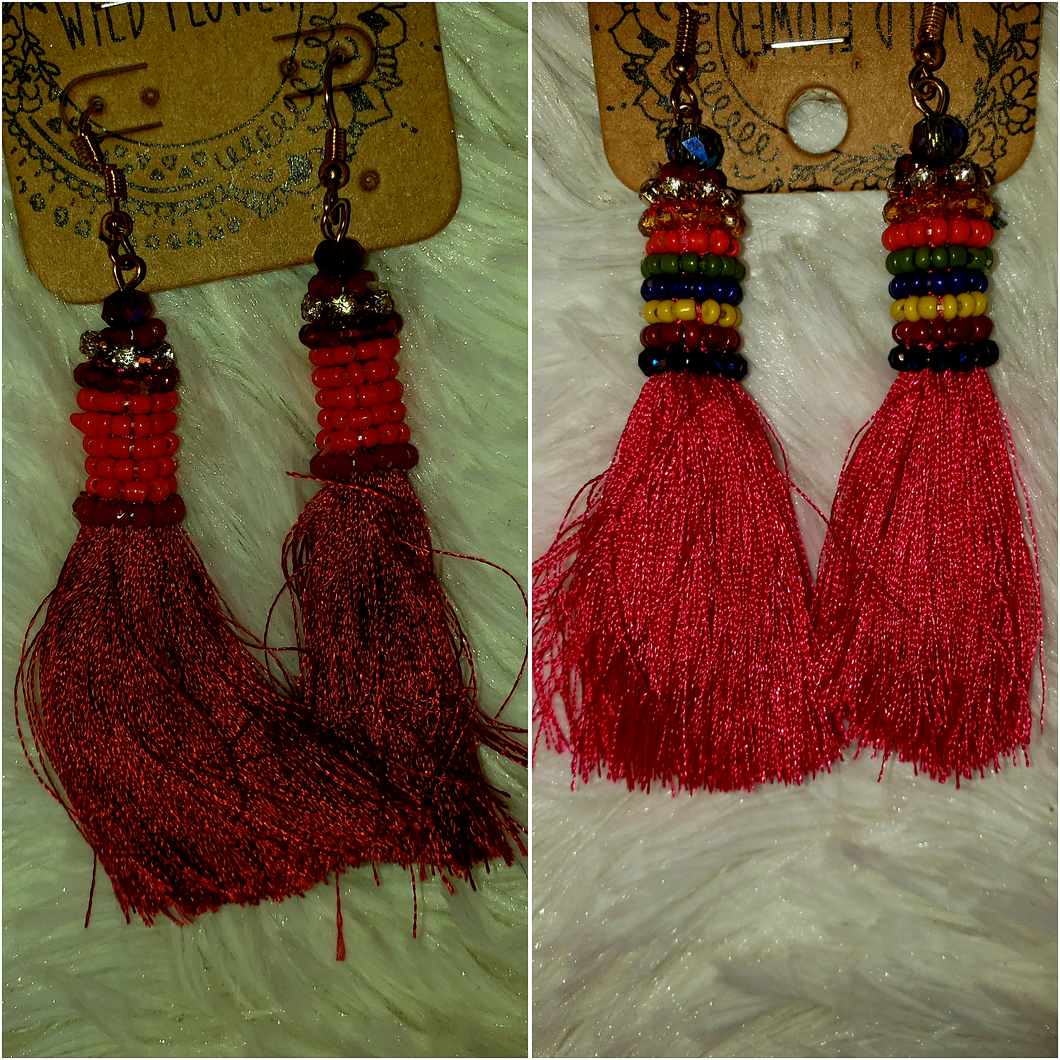 Tassel Earrings - Borderline Hippie Boutique