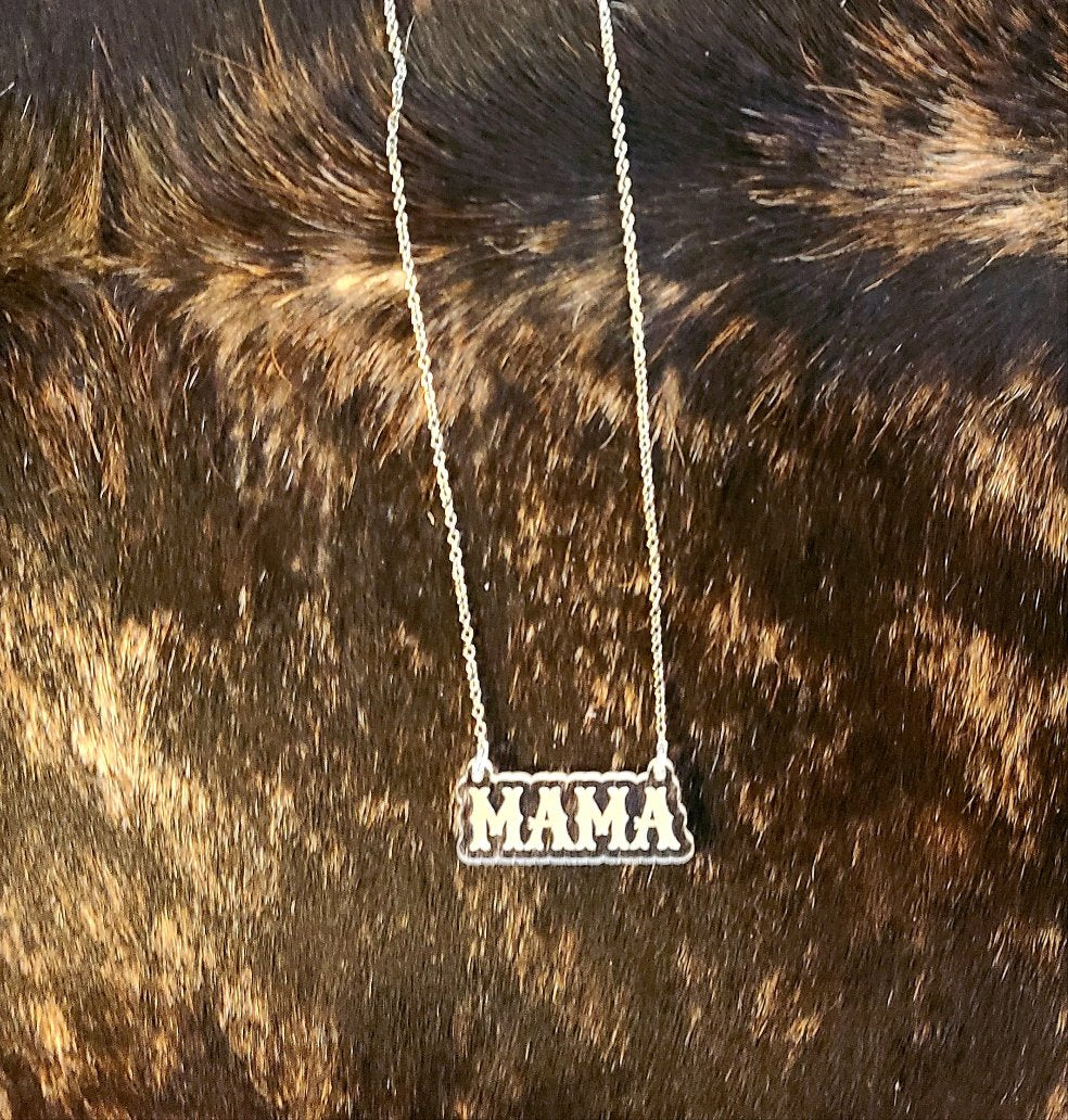 Acrylic MAMA necklace