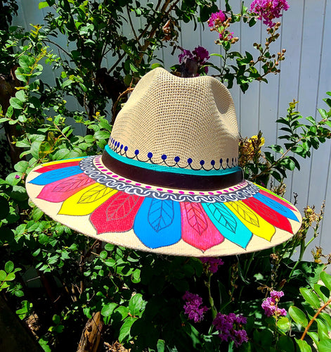 Birds of a Feather, Hand Painted Artesian Fedora