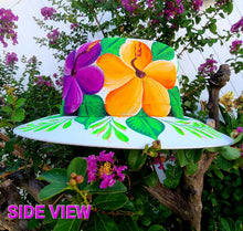Hibiscus Dreams Hand Painted Artesian Fedora