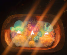 Mini Succulent Dough Bowl Candle/ Scent: LEATHER