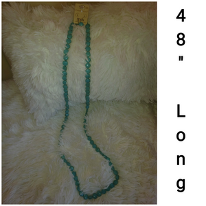 48" Long Turquoise Necklace - Borderline Hippie Boutique