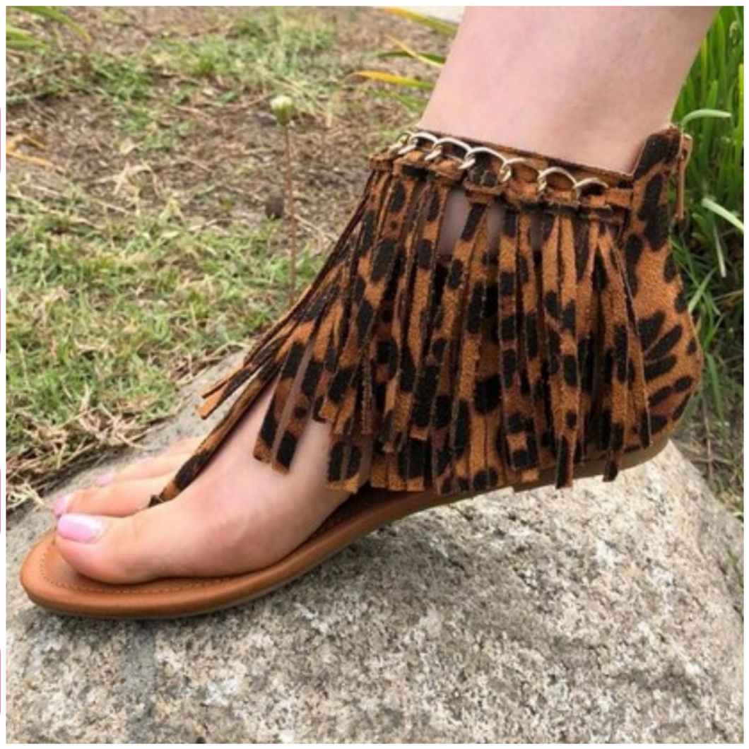 Leopard Fringe! - Borderline Hippie Boutique