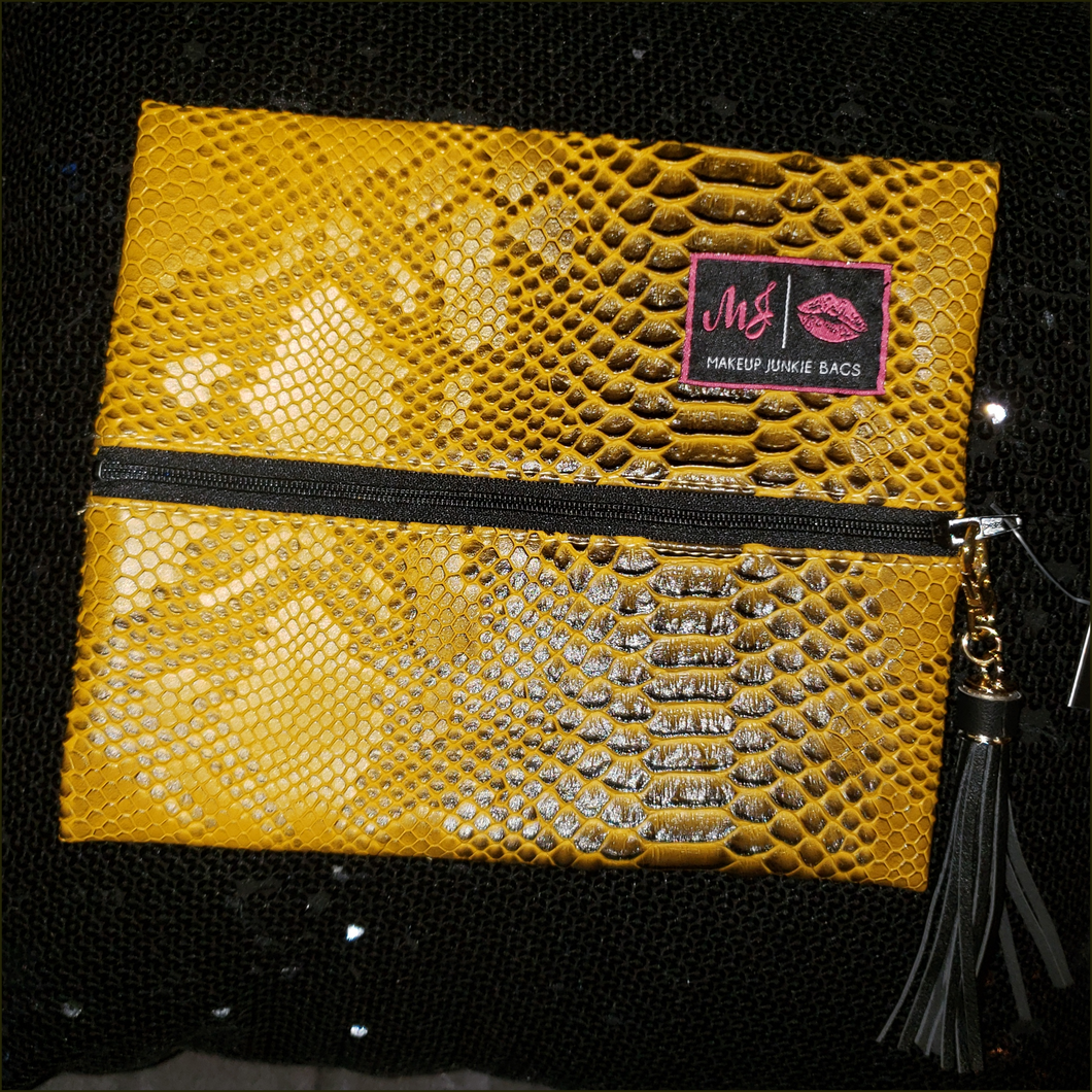 SMALL Mustard Snakeskin MJ Bag! - Borderline Hippie Boutique