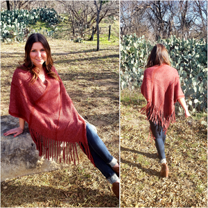 Piper Poncho Sweater - Borderline Hippie Boutique