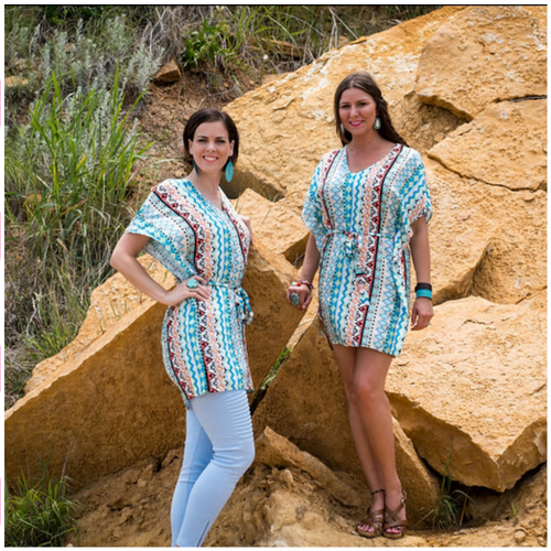 Ashley Aztec Dress/Tunic - Borderline Hippie Boutique