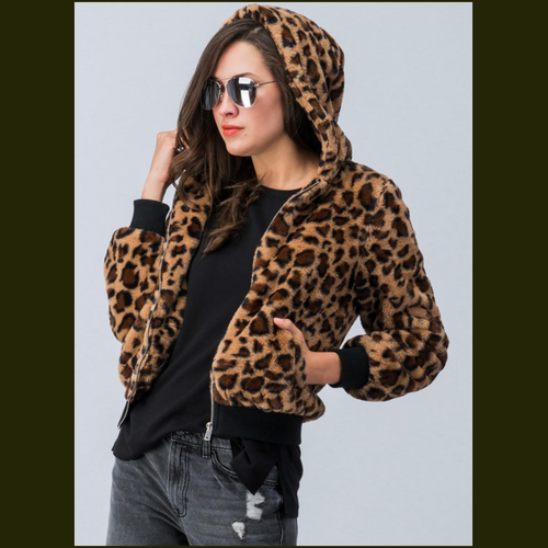 Leopard Bomber Jacket! - Borderline Hippie Boutique