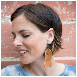 Aztec Fringe Earrings - Borderline Hippie Boutique