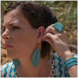 Turquoise Tribal Feathers! - Borderline Hippie Boutique