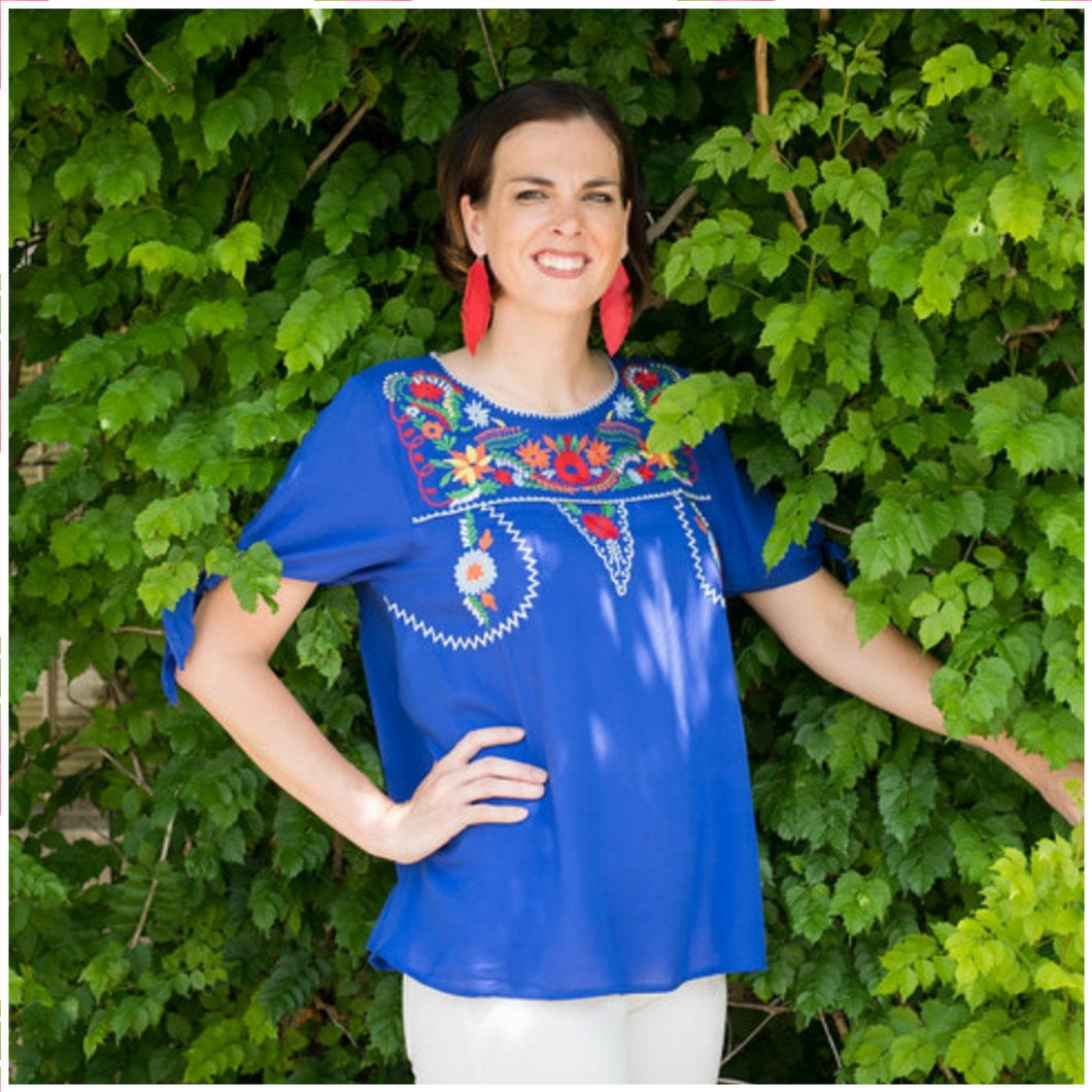 Blue Maria Top - Borderline Hippie Boutique