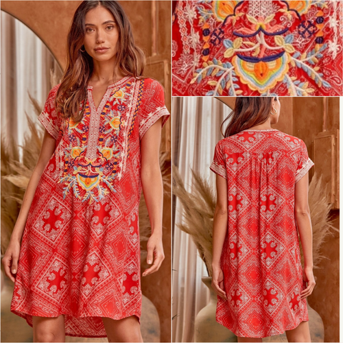 Santa Cruz Embroidery Dress