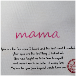 Mama Silver 16-19" Rhodium Plated