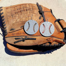 Glitter Softball/Baseball Earrings