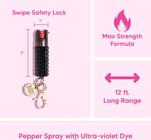 Bling Sting Pepper Spray Studded Metallic