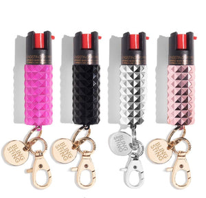 Bling Sting Pepper Spray Studded Metallic