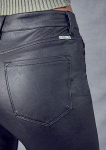 KANCAN LEATHER BOOTCUT PANTS